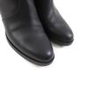 Great HERMES Short Boots Saint Germain Kelly Buckle Black Leather Women 36 Used