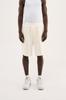 Men's Oversized Jacquard Shorts with Metal Logo – Ecru S