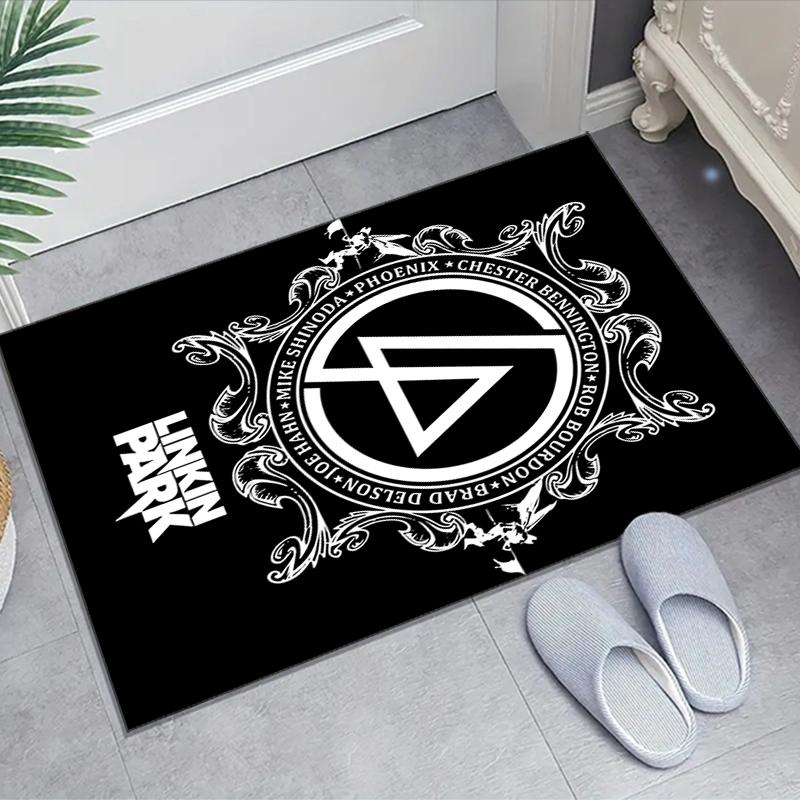 1pc Linkin Park2 Design Area Rug - Non-Slip, Soft & Cozy Floor Mat for Living Room, Bedroom, Office - Indoor/Outdoor Decorative Carpet