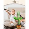 Tanzendes sprechendes Kaktus-Spielzeug für Babys mit LED-Licht, Musik, Nachahmung, über 120 Lieder