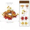 1PC Autumn Simulation Sunflower Thanksgiving Candle Wreath, Decorative Wreath, Candle Wreath, Photography Props, Home Decor, Party Decorations