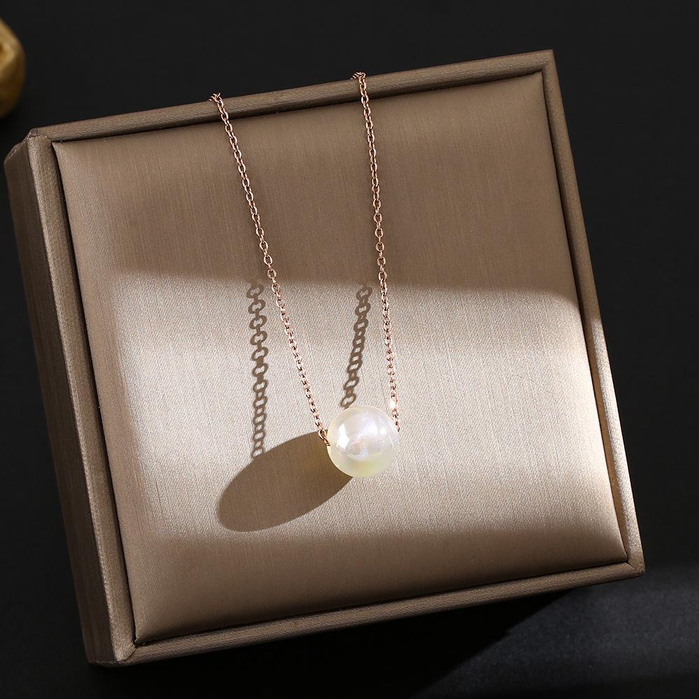 Colier din Oțel Titan Placat cu Aur de 18K, Lanț Claviculă de Înaltă Calitate pentru Femei - Bijuterii care nu se Decolorează