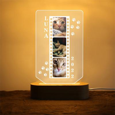Perfect Gift for Dog Owners & Memorial Keepsake for Beloved Pets Customizable with Dog Photos LED Illuminated Pet Picture Frame
