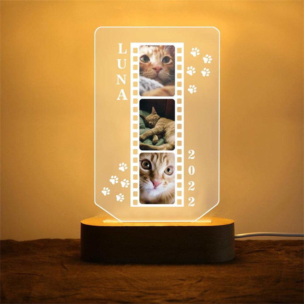 Perfect Gift for Dog Owners & Memorial Keepsake for Beloved Pets Customizable with Dog Photos LED Illuminated Pet Picture Frame