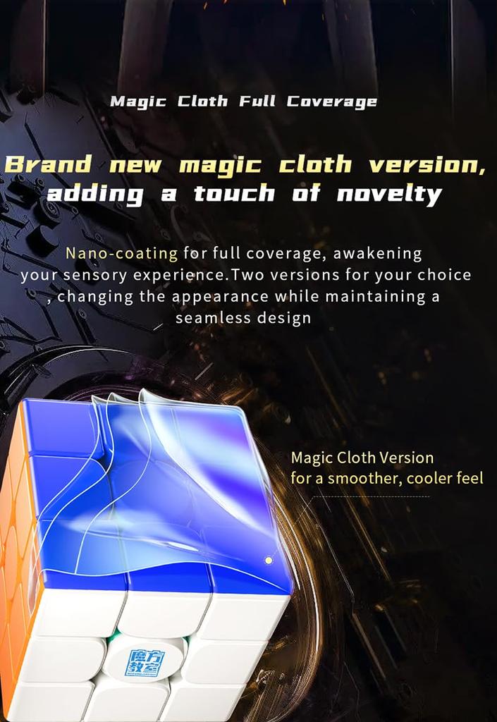 Kancharo Moyu MFJS RS3M v5 3x3x3 Maglev Ball-core Magic Cloth Version (Cube Robot) [Japanese Cube Guide/Authentic Product] Cube for Competitions