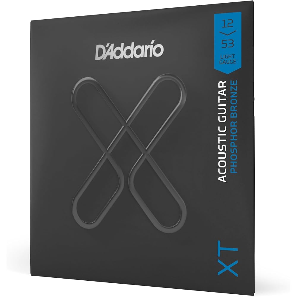 D'Addario Daddario Cordas para Violão Acústico Cordas Revestidas XT Bronze Fosforoso Leve .012-.053 XTAP...