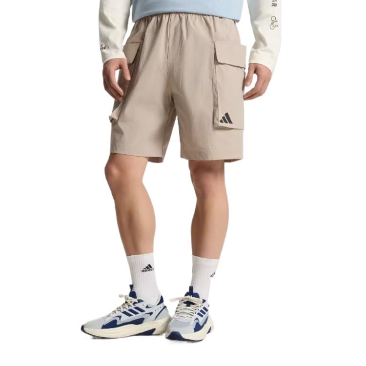 adidas FW/AW25 Solid Color Mid-Rise Woven Casual Shorts Men Shorts KX4876