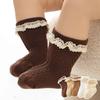 Citgeett Toddler Baby Girls Princess Socks Spring Autumn Lace Trim Socks for Party, Wedding, Photography