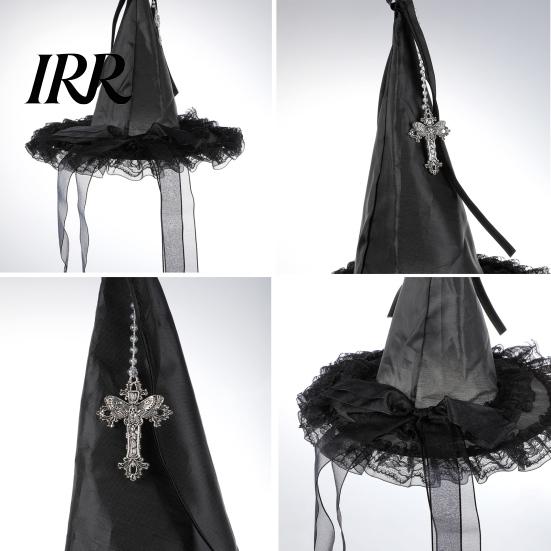 Decorative Spider Pendants Halloween Witch Hat Hanging Decor, Web Ribbon Prop Party Streamers for Party, Dark Wizard Costume Accessory Masquerade