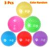 3Pcs 16Cm Interactive Games Kids Inflatable Ball Rubber Toy Baby Cartoon Thorn Large Balloon Developmental Children Ball Toys