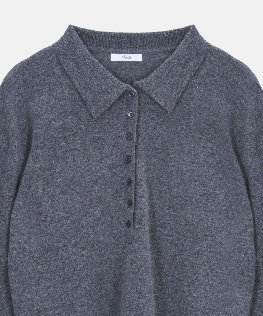POETSEOUL Tint Collar Knit_Merange Gray