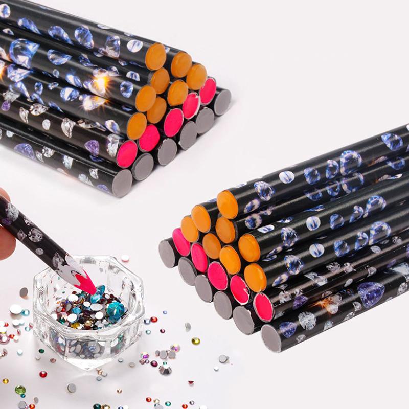 Nail Art Punktierstift Picker Kontaktloses Aufnahmewerkzeug Für Wachsstift Für Steine Nägel Zubehör Und Werkzeuge