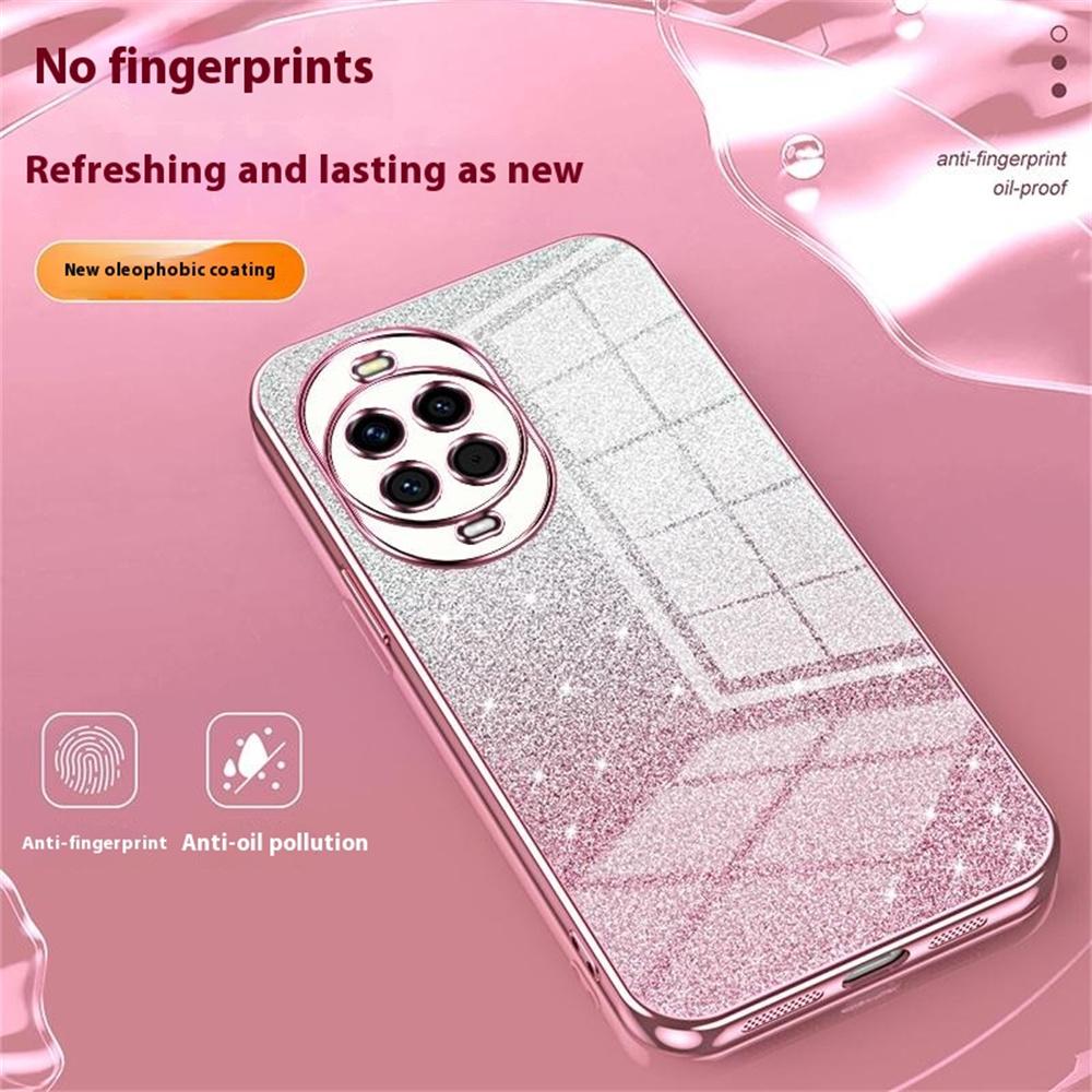 Pour Huawei nova 14 5G Coque Placage Galvanique Dégradé Paillettes TPU Housse de Téléphone