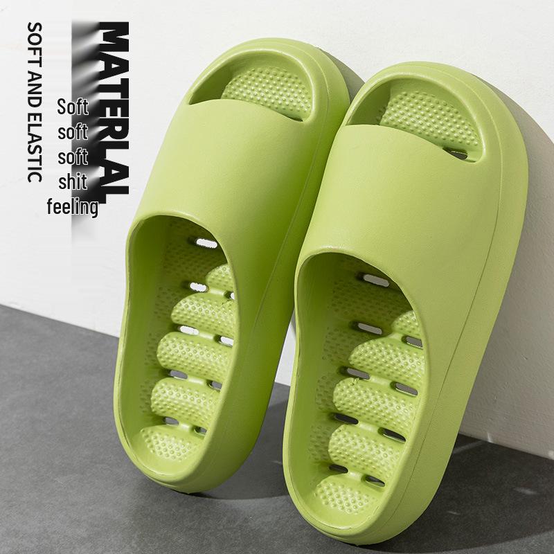 EVA Non-Slip Odor-Resistant Bath Slippers - Unisex, Hollow Design for Home, Hotel, or Bathroom.