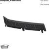 Fit Subaru Forester 14-16 1Pair Front Bumper Lower Grille Cover Trim Molding US