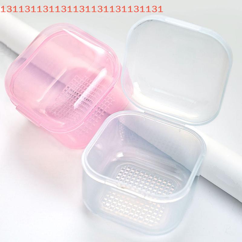 Manicure Sterilization Tool with Filter Storage for Nail Bits Portable Nail Art Drill Bits Disinfection Cleaning Box