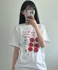 Nasyujeueol Tomato Shop Short Sleeve T-Shirt [White]