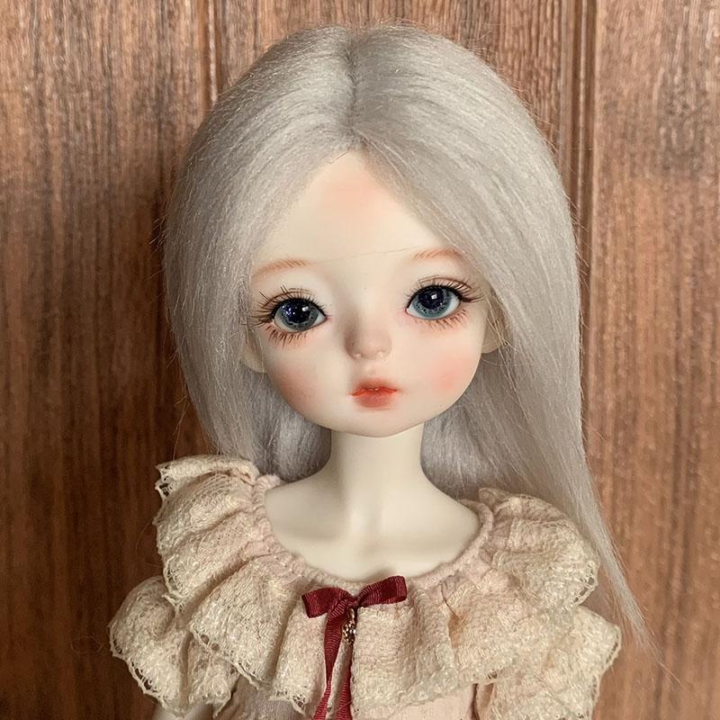Bjd Doll's Wig Simulated Wool Hair Fit To 1/8 1/12,1/6 Bjd Doll Ob11 Doll Change Makeup Acssories Diy Dress Up Acssories