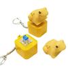 Juguete de Descompresión Rana Croando Llavero Fidget Rana Recargable Clicker con Sonidos Realistas Juguete Portátil para Alivio del Estrés
