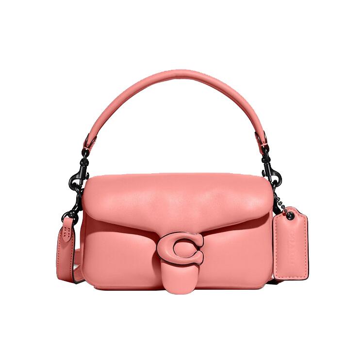 

New COACH Tabby Sheepskin Shoulder Bag Small Size Women s Macaron Pink C3880-V5RZH 18.5*6.6*10.4CM