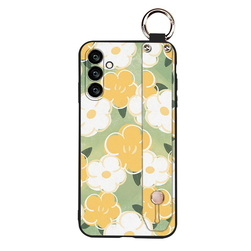 Anti-knock Ring Phone Case For Samsung Galaxy A24/SM-A245F/A25 5G Durable Wrist Strap Protective Kickstand Silicone