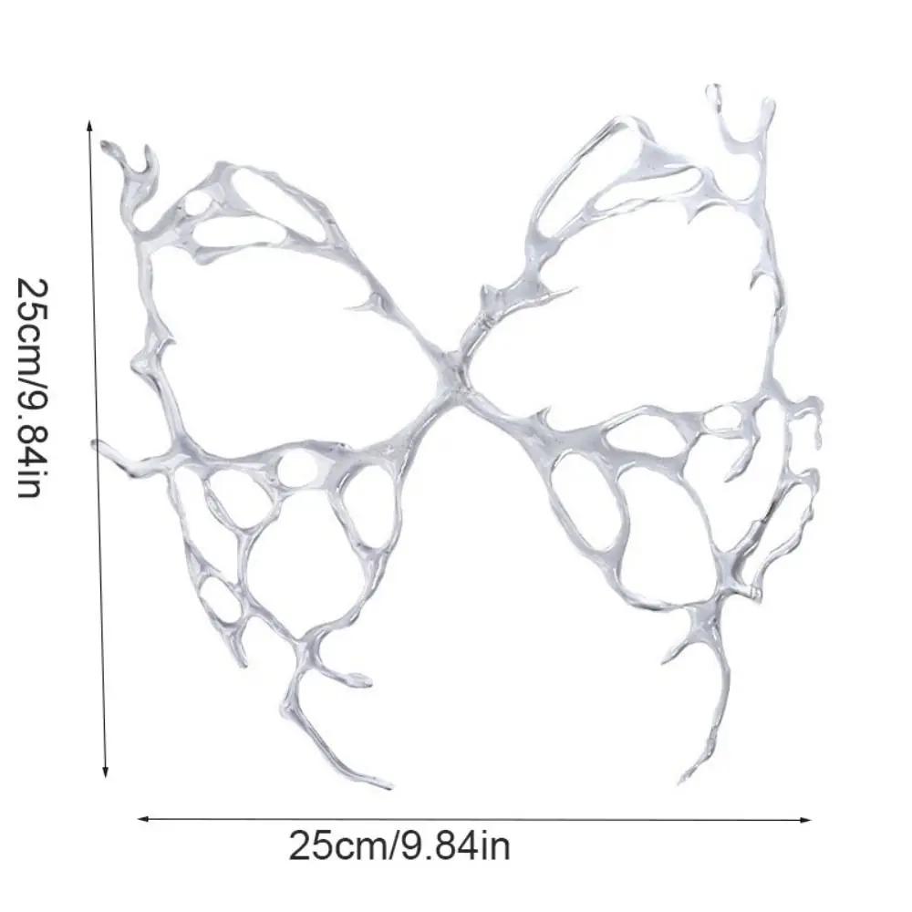 Animal Butterfly Mask Resin Ancient Style Halloween Masks Transparent With Hair Clip Masquerade Props Future Science Technology