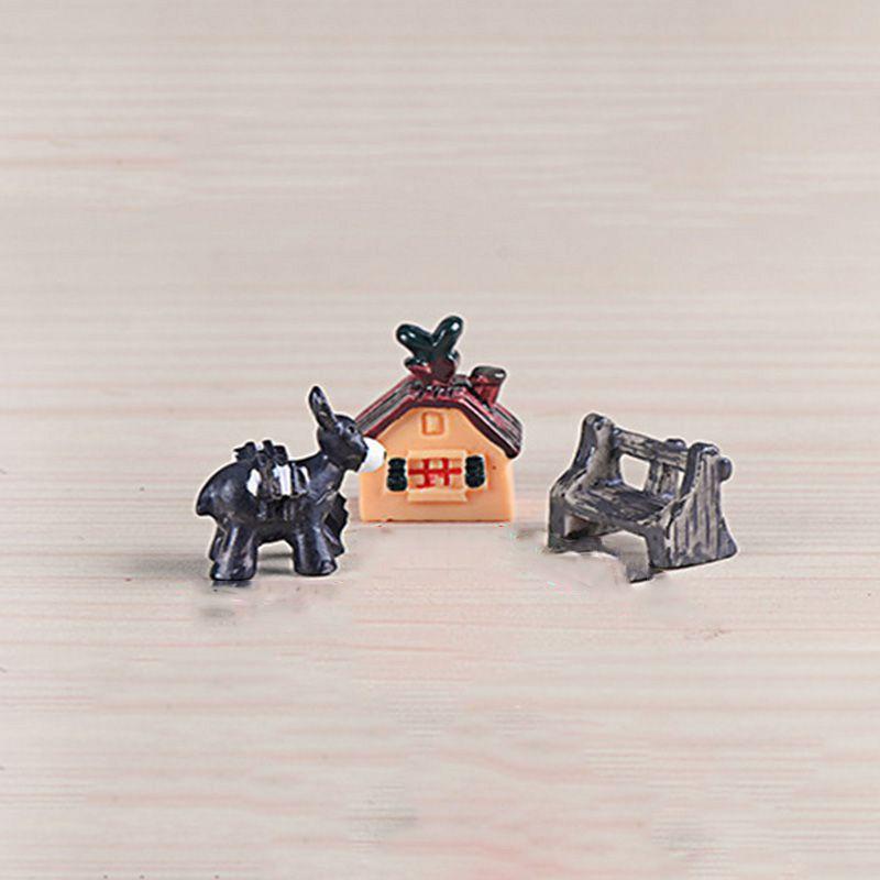 Adorable Cow Pig Dog Resin Ornaments For Miniature Garden And Home Decor