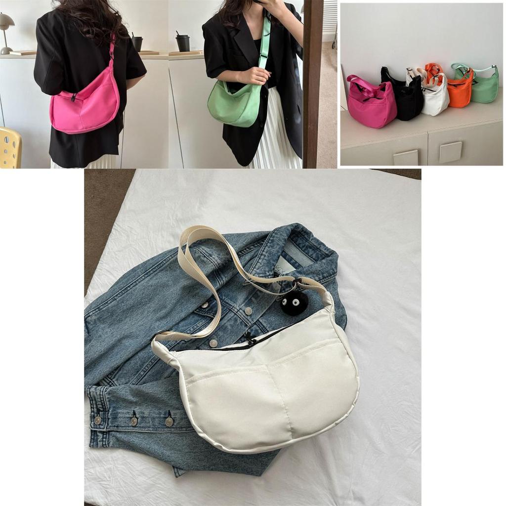 Chic Single Shoulder Women's Bag 2023 Summer New Casual Commuting Tote Bag Street Style Trendy Oxford Fabric