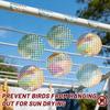 20pcs Garden Bird Control Bird Repellent Sticker Round Shape Anti Bird Scare Tape  Keep Birds Away