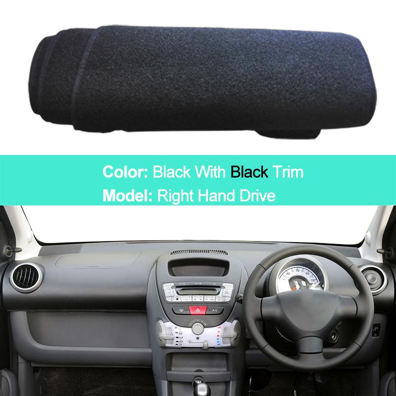 Car Inner Dashboard Cover Dash Mat Carpet Cape Cushion For Peugeot 107 Citroen C1 Toyota Aygo 2005 - 2014 LHD RHD Car Styling