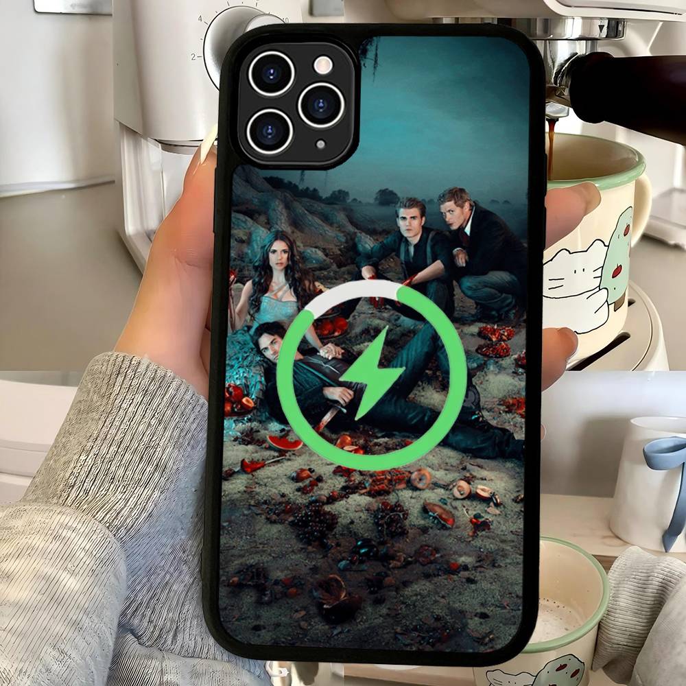 

The Vampire Diaries TV For Magsafe Magnetic Wireless Phone Case For IPhone 11 12 13 14 15 16 17 Pro Max Plus Cover iPhone 13