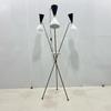 Stilnovo Style Tripod Floor Lamp - 1950 Mid Century Modern Floor Lamp with 3 Arms and 3 Legs