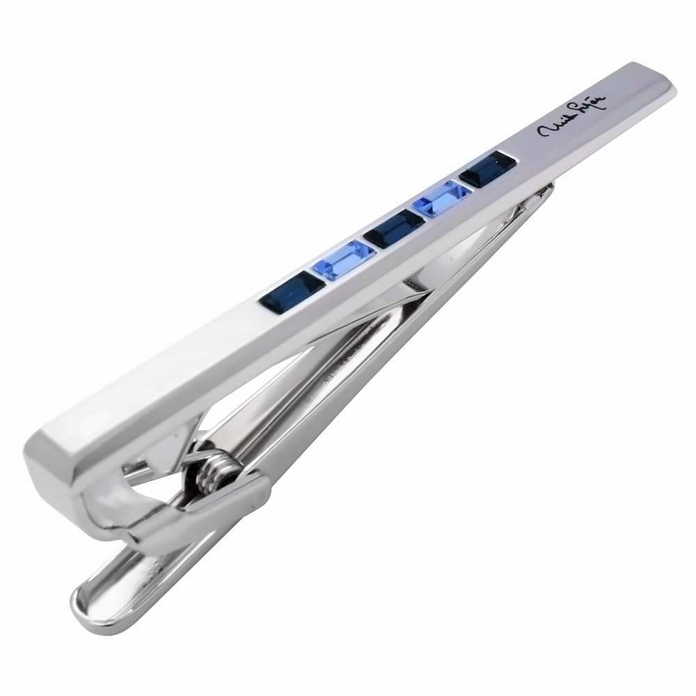 

mila schon navy crystal tie pin se-ms017 синій