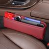 1PC Caixa organizadora de couro para carro, assento de carro, bolso com fenda, multifuncional, suporte de armazenamento para assento de motorista, acessórios para interior de automóveis