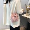 Crossbody Bag Drawstring Canvas Bag Purse Mobile Phone Bag Fashionable Nylon Shoulder Bag  Girls