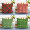 Art Festive Christmas Reindeer Cushion Cover Linen Pillowcase Soft For Sofa Bed Home Room Decor