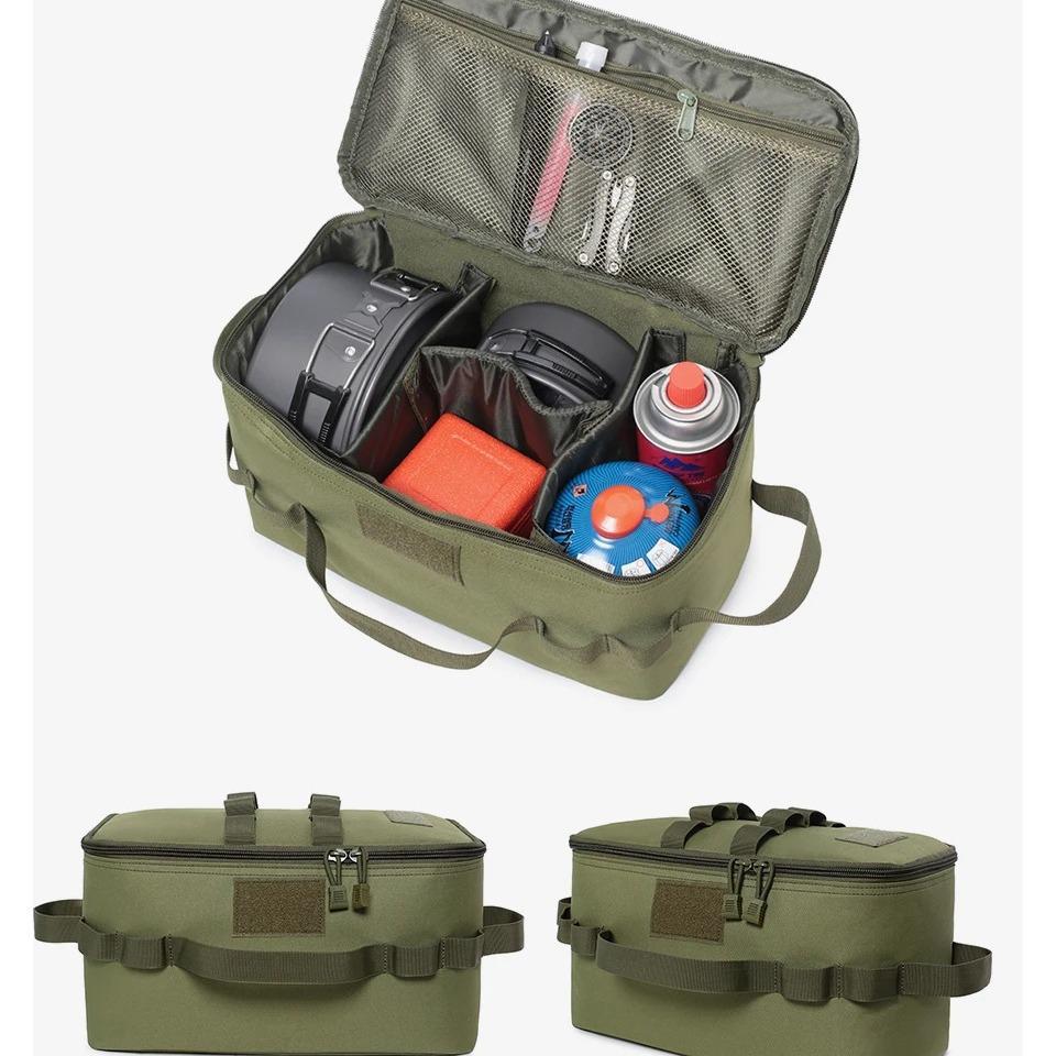 Multifunctional Tactical Outdoor Bag - Large Capacity, Anti-Collision Picnic, Cassette Stove Storage, Ice Pack Included