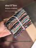 30-100 Pieces Hand-Dyed Pure Cotton Coarse Cloth Set | Handmade DIY Fabric