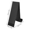 4er-Pack Prospekthalter, schwarz, vertikal, aus Kohlenstoffstahl, Prospektständer für Geschäfte und Messen