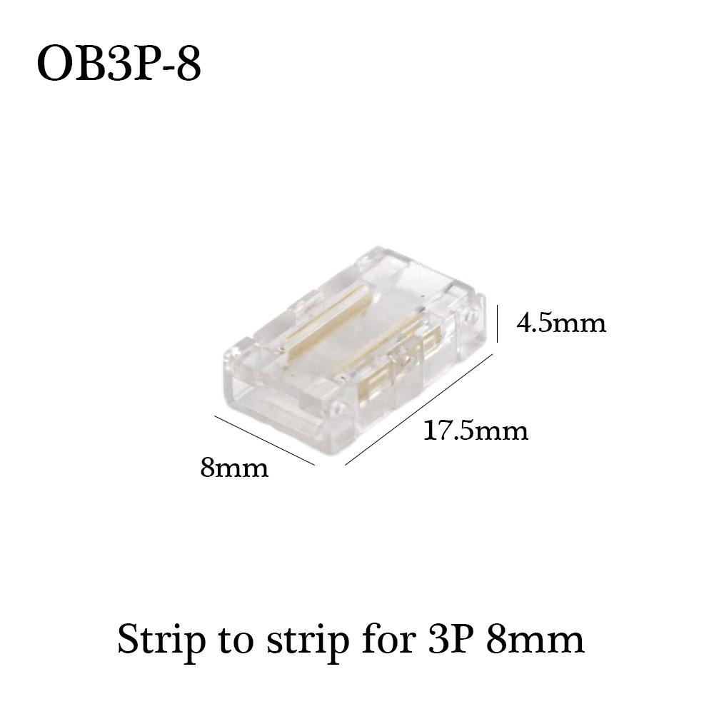 30pcs COB LED Wire Connector Connection Solderless Mini Buckle FCOB RGB CCT LED Strip Lights 2 3 4 Pin No Dark Area Connector