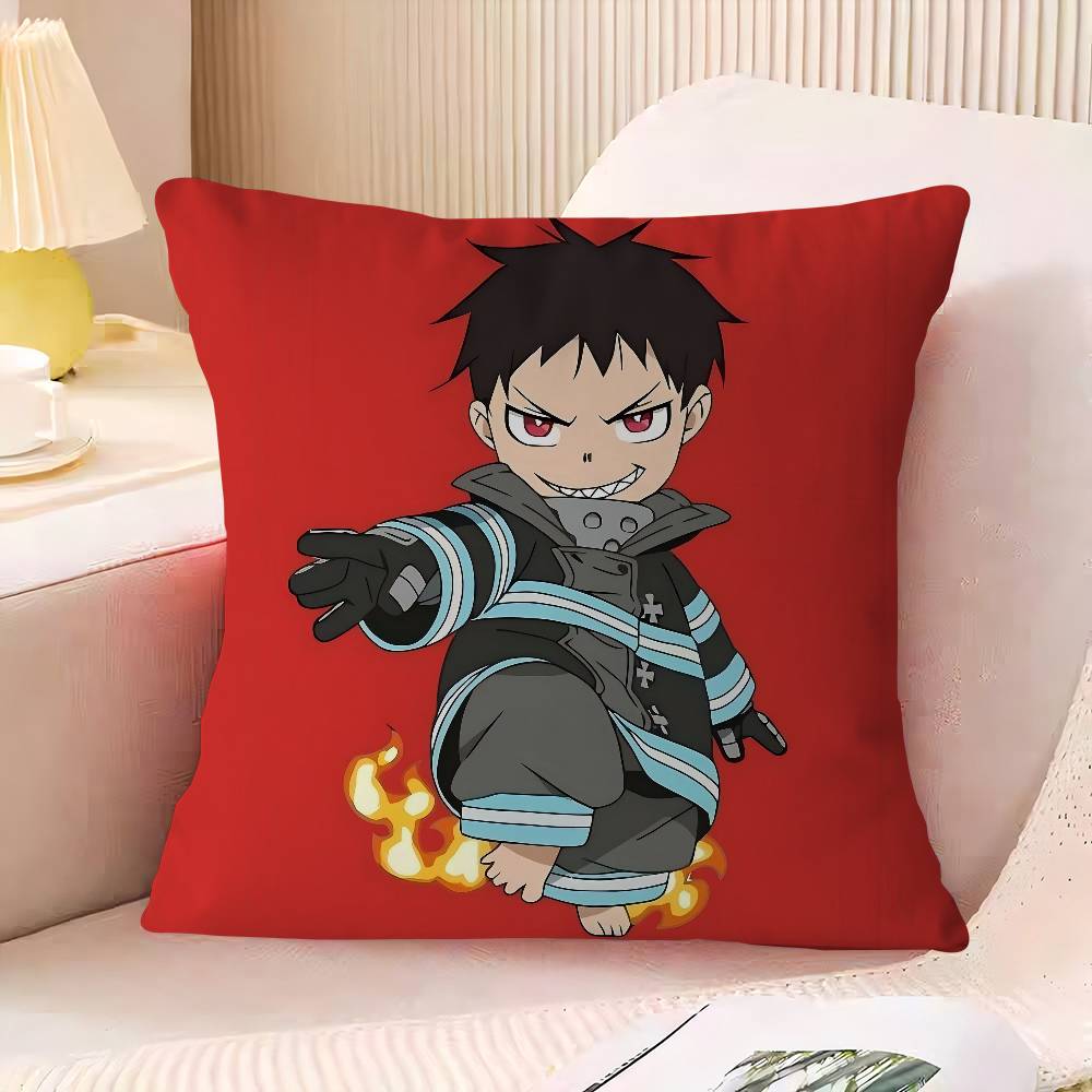 

Fire Force Pillow Cover Sofa Cushion Cover Home Room Decoration Children Gift 16x16Inch
