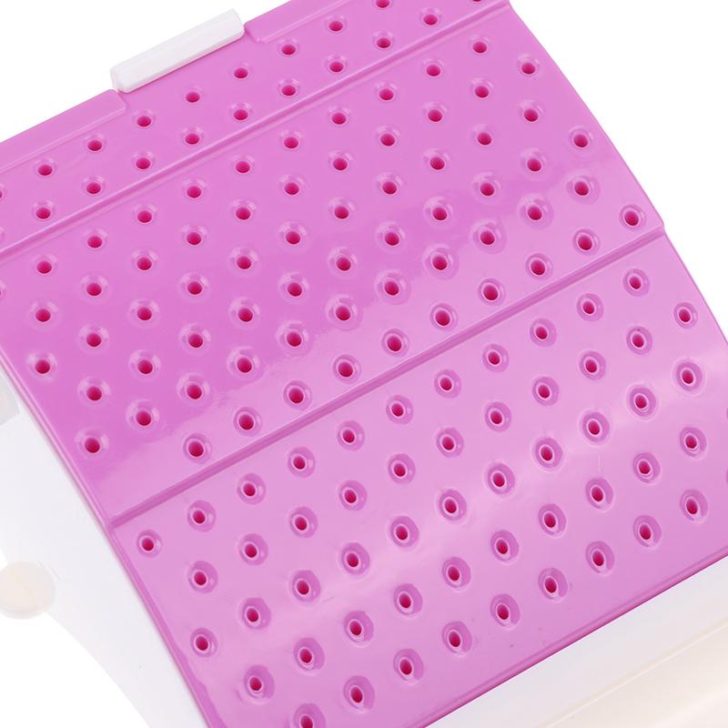 142 Holes Dental Burs Box Dentist Tools Drill Case Disinfection Organize Holder Plastic High Quality Dentistry Instrument Holder