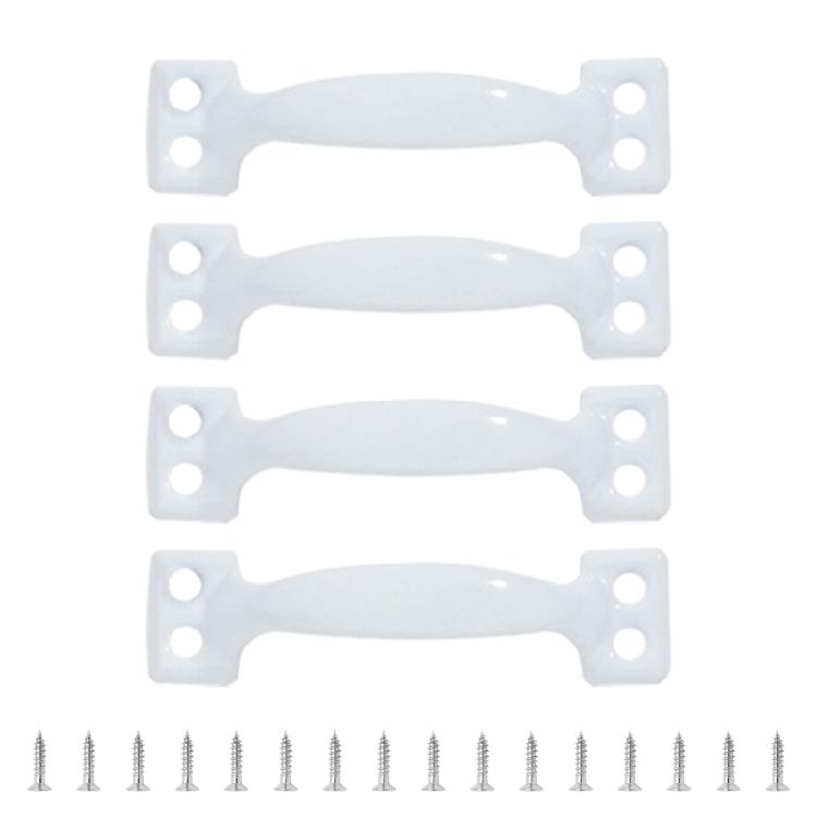 4pcs Handles for Wood Fence Gates Cabinets Bows-Shaped Barn Door Pulls Antique Furniture Knob Dresser Drawer Pull