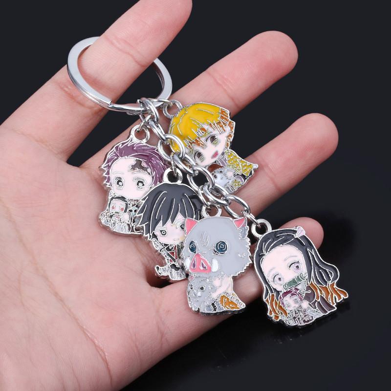 Demon Slayer Keychain With Zinc Alloy Characters For Anime Fans And Gift Giving