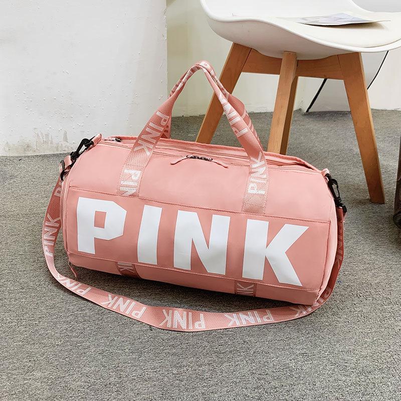Pink Sports Bag: Wet/Dry Separation, Handheld/Crossbody, Large Capacity Travel Storage, Fitness Luggage