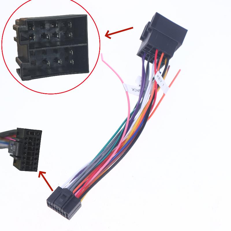 1/3 шт. Автомобильный проводной адаптер 16-контактный штекерный кабель Стандартный ISO разъем Адаптер Автомобильная стерео радио Для Alpine Адаптер жгута проводов