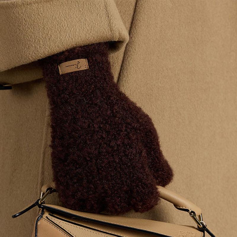 

JIUMU Women s Thick Warm Wool Gloves One Size