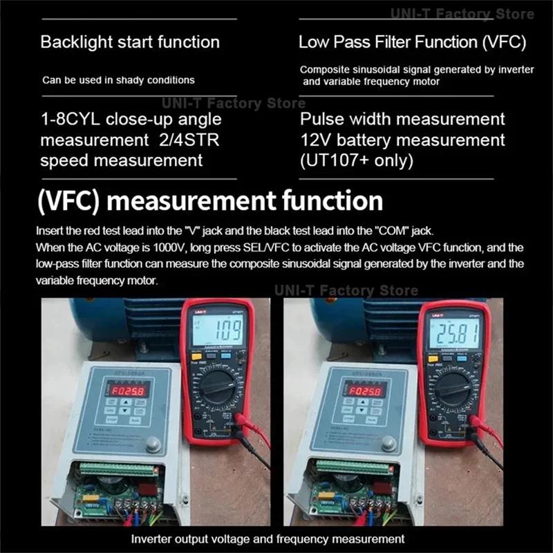 Professional Digital Multimeter UNI-T UT890C UT89X UT89XD UT105+ UT107+ UT61B+ UT61D+ UT61E+ Voltmeter Ammeter Electric Tester