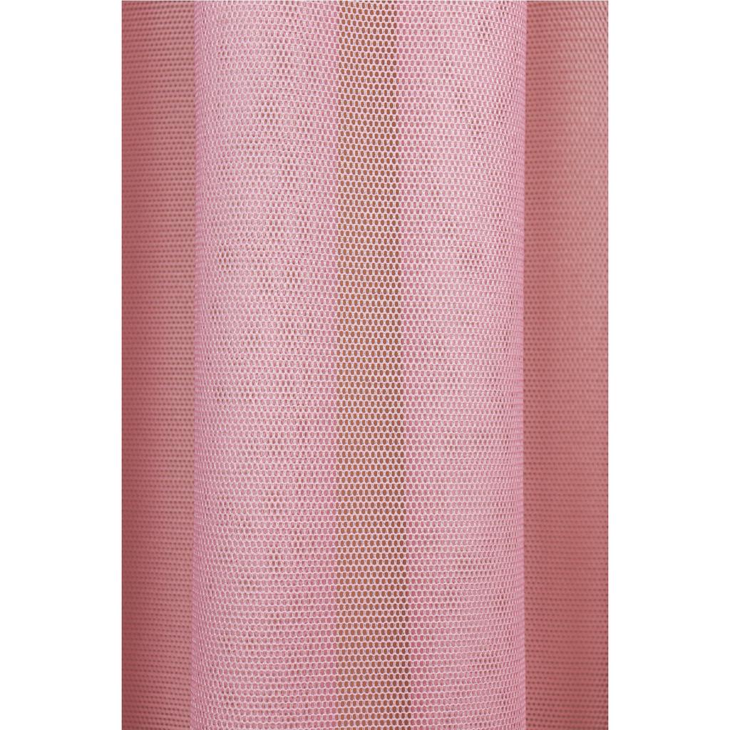 Polka Dot Patterned Tulle Curtain 1/3 Frequent Battery Pink