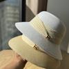 New French Straw Hat Women's Summer Seaside Sun Hat Beach Vacation Basin Hat Shade